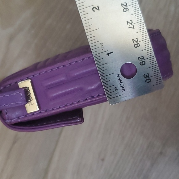 Fendi 2008 Leather Baguette Logo Embossed Mini - Picture 12 of 12